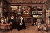 Frans the younger Francken Sebastiaan Leerse in his Gallery painting